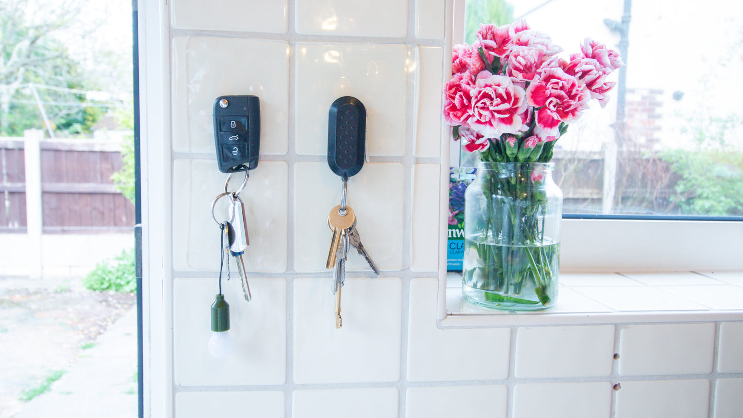 extreme grip on wall, with 2 set of keys, items will not fall