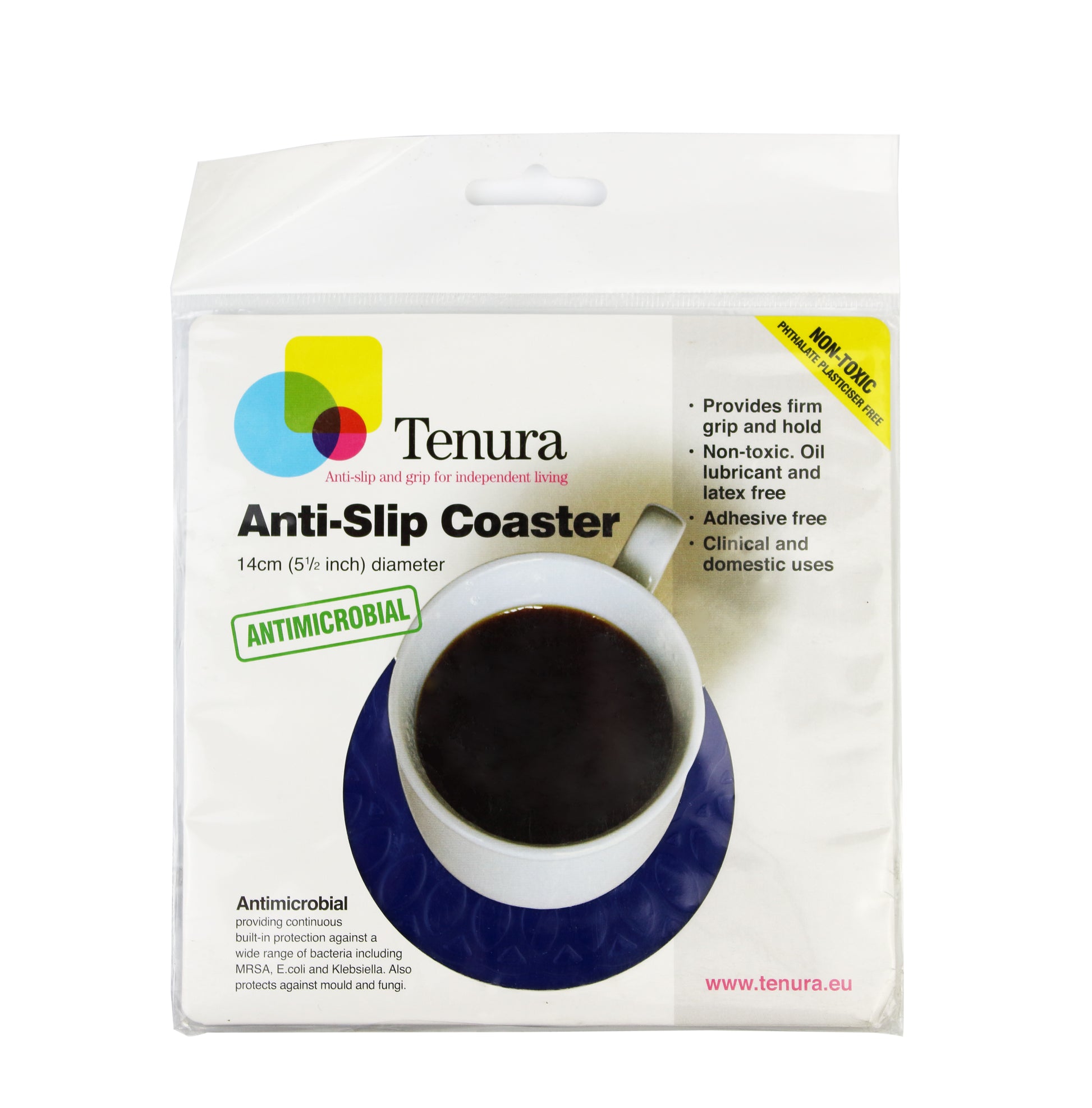 Tenura Anti-Microbial Moulded Anti-slip Cup Holder